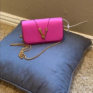 Versace Rose Pink mini chain bag $645